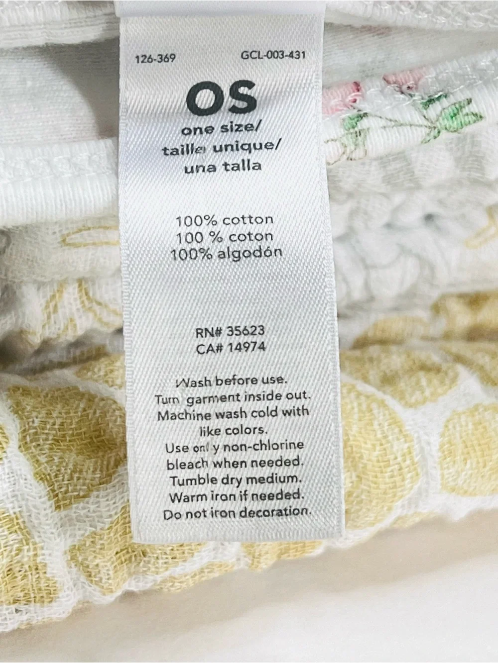 4 Pc Baby Muslin Swaddle Blanket Lot Carter’s Floral Cotton Neutral OS